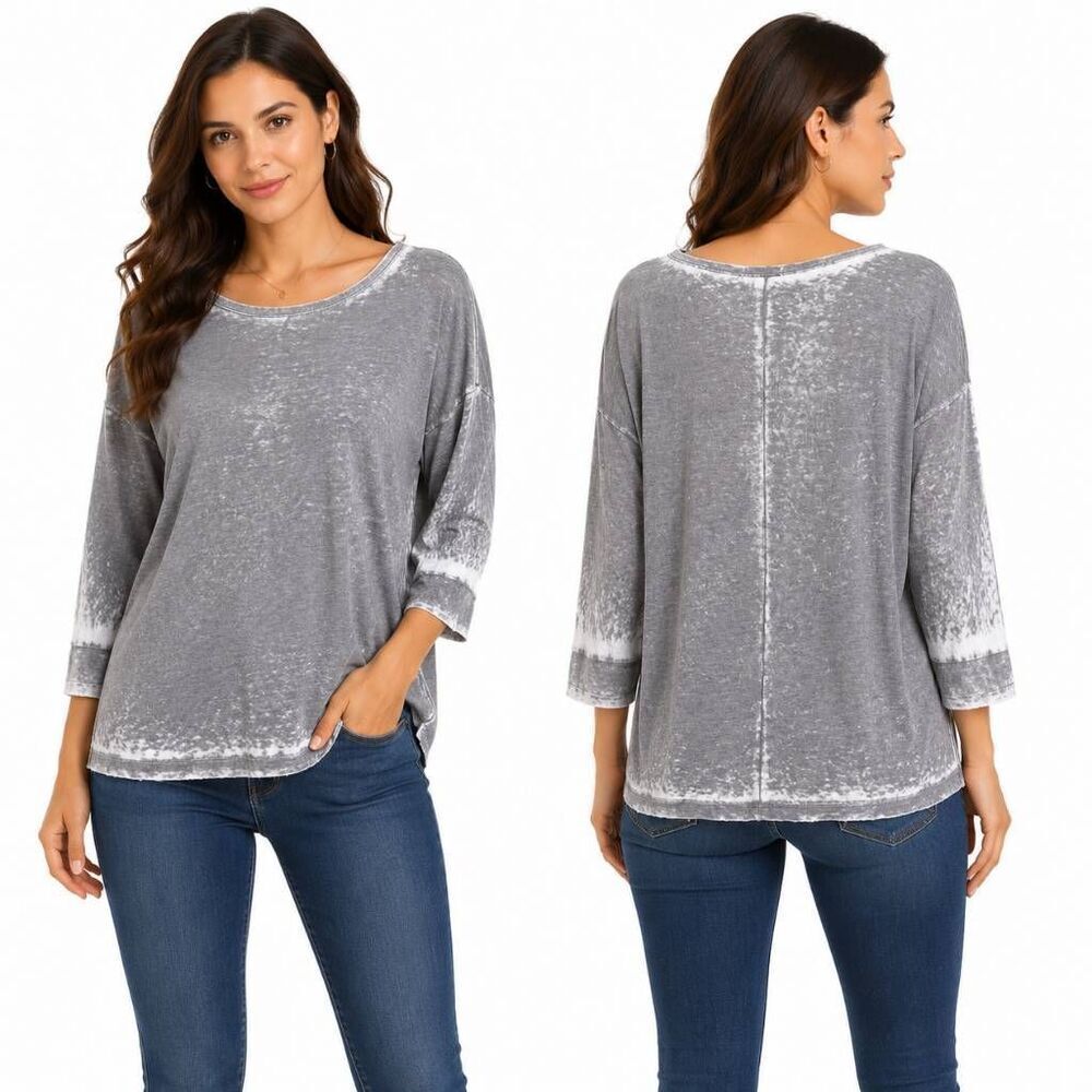 Maurices Gray Burnout Tee Small USA